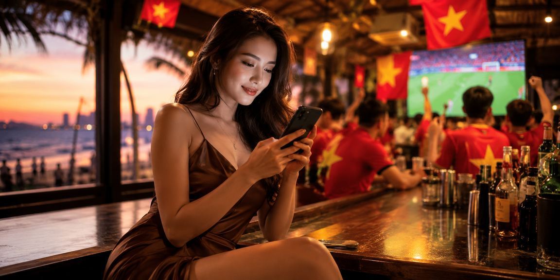 Người dùng tại Đà Nẵng kiểm tra chính sách bảo mật casino trực tuyến trên điện thoại bên ly cà phê