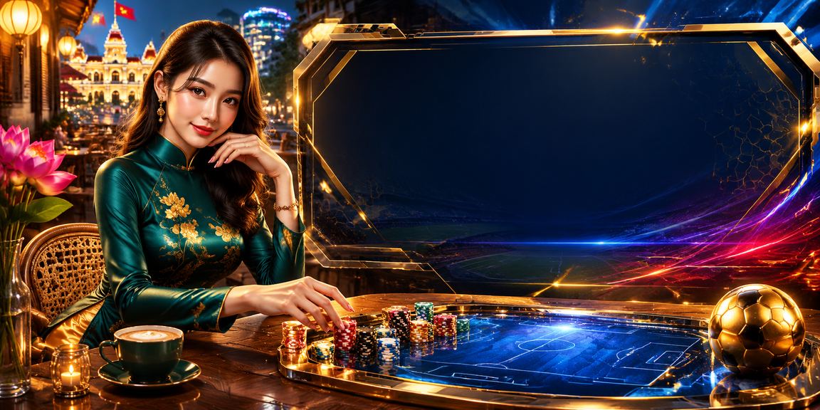 Người phụ nữ mặc áo dài tại TP.HCM nhận ưu đãi VIP và kiểm tra thông tin tài khoản trực tuyến